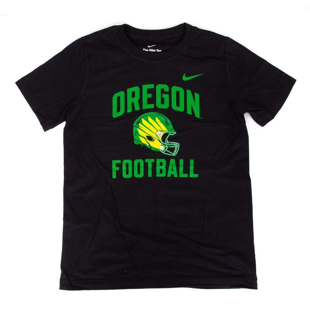Arched Oregon, Nike, Black, Crew Neck, Cotton, Kids, Youth, Football, T-Shirt, 955875